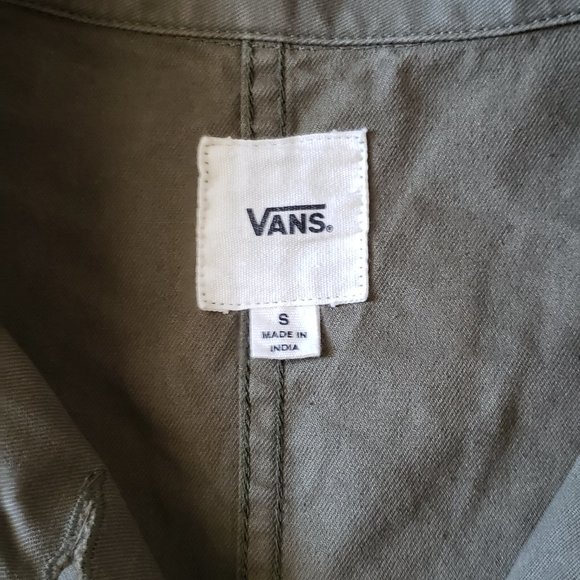 Vans Olive Green Women's Cropped Cargo Jacket - Size S - Picture 8 of 8